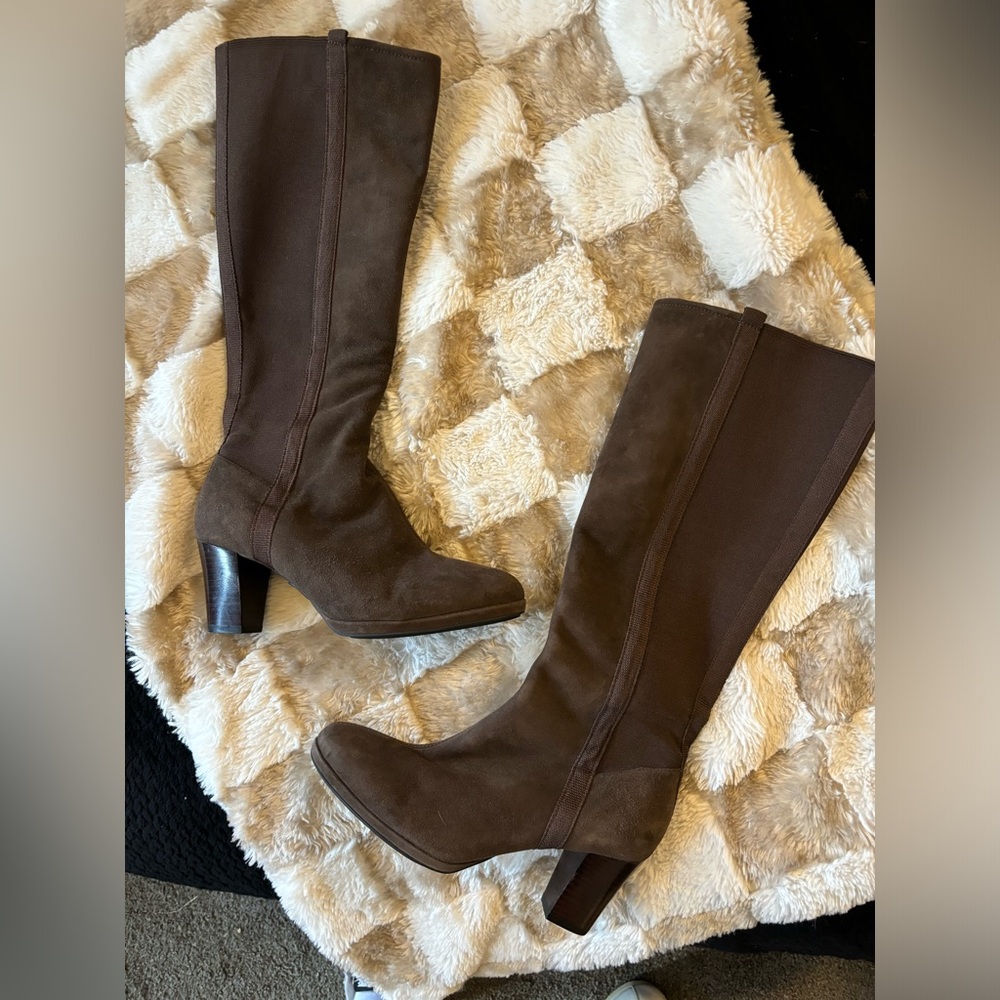 Elegant Brown Knee-High Women's Boots